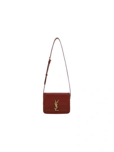 Saint Laurent Women's Red Leather Shoulder Bag