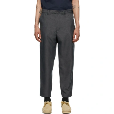 Aïe Grey Twill Bng Trousers In Pt023 Grey