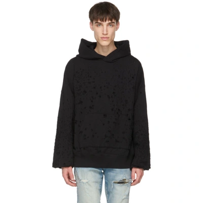 Amiri Black Oversized Shotgun Hoodie