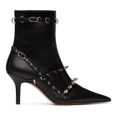 Abra Ssense Exclusive Black Spike Belt Boots