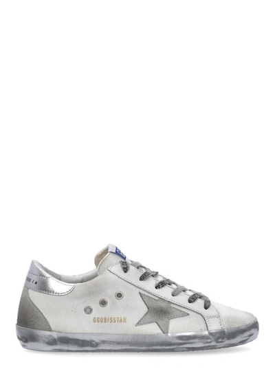 Golden Goose Sneakers In Optic White/ice/silver