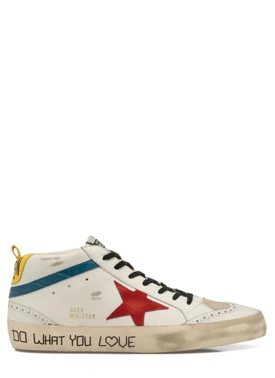 Golden Goose Sneakers In White/red/blue/yellow