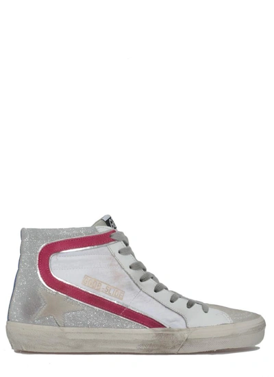 Golden Goose Sneakers In White/silver/ice/orchid Pink/b