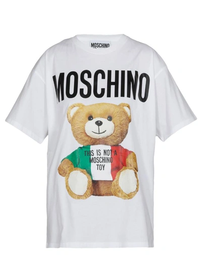 Moschino T-shirts And Polos In Fantasia Bianco