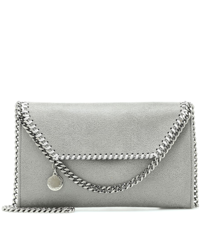 Stella Mccartney Falabella Mini Shoulder Bag In Grey