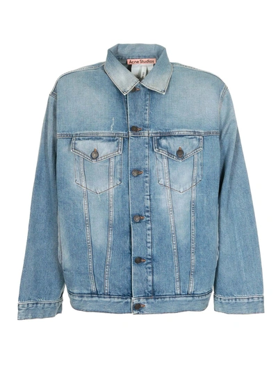 Acne Studios Denim Jacket In Light Blue