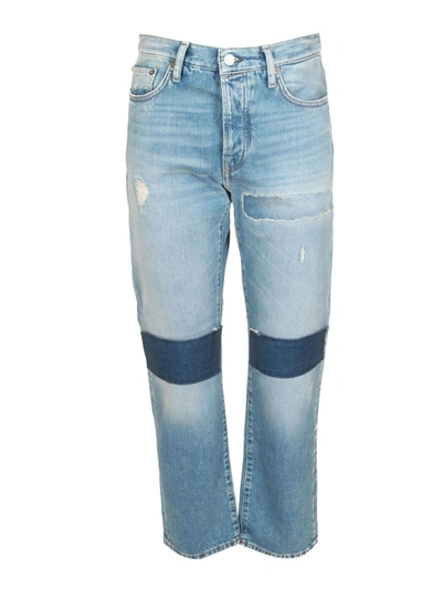 Acne Studios Stitchie Jeans In Light Blue