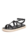 Vince Women's Smith Strappy Espadrille Sandals In Black
