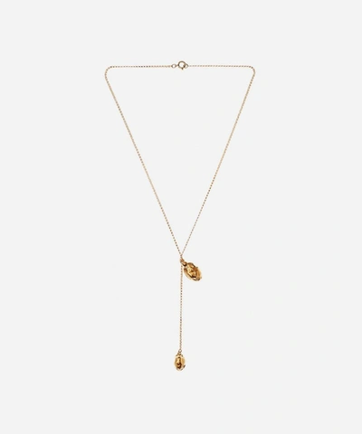 Alighieri Gold-plated Lunar Rocks Drop Pendant Necklace