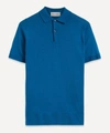 John Smedley Payton Merino Wool Polo-shirt In Midnight Blue
