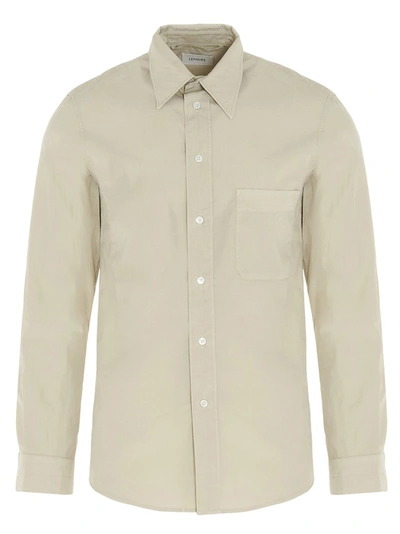 Lemaire Classic Buttoned Shirt In Beige