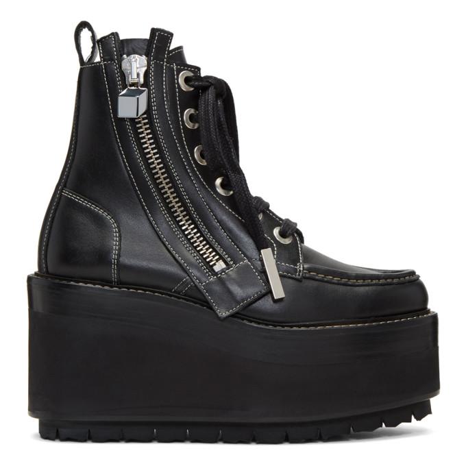 Pierre Hardy Black Up State Boots | ModeSens
