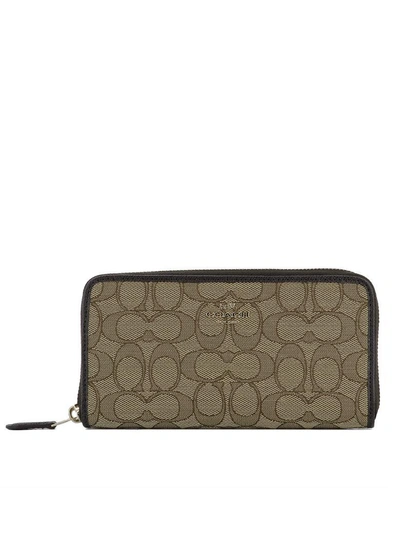 Coach Brown Fabric Wallet