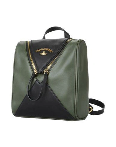 Vivienne Westwood Anglomania Backpacks & Fanny Packs In Military Green