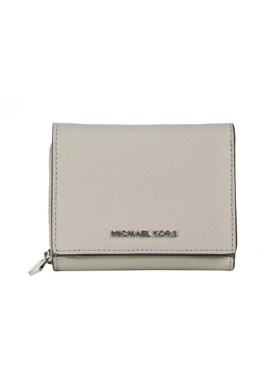 Michael Michael Kors Jet Set Travel Medium Za Billfold Wallet Cement In Beige ModeSens