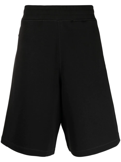 Moncler Logo-patch Shorts In Black