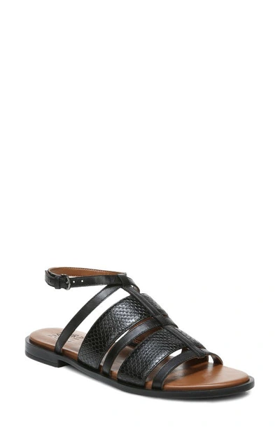 Naturalizer Fianna Ankle Strap Sandals Women's Shoes In Black Leather
