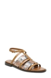 Naturalizer Fianna Ankle Strap Sandals Women's Shoes In Toffee Leather