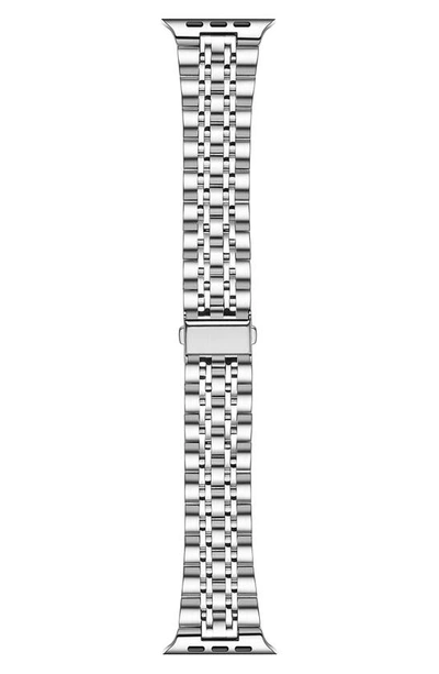 The Posh Tech Apple Watch® Se & Series 7/6/5/4/3/2/1 Bracelet Watchband In Silver