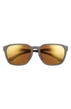 Smith Contour 56mm Polarized Square Sunglasses In Matte Gravy/ Bronze Mirror
