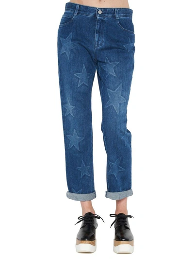 Stella Mccartney Dark Blue Star Printed Jeans