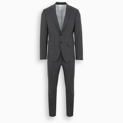 Dsquared2 Gray Single-breasted Suit In Grey