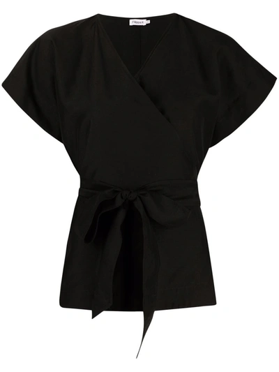 Filippa K Dora Tied-waist Blouse In Black