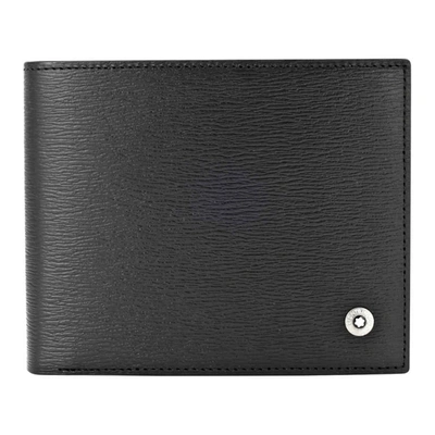 Montblanc West Horizontal 6cc Leather Mens Wallet 103401 In Black