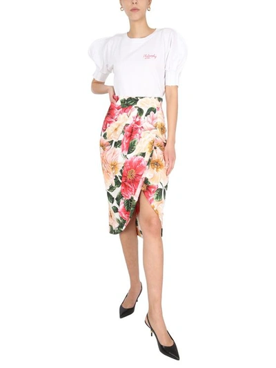 Dolce & Gabbana Long Skirt In Rosa