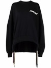 Ambush Logo-print Drawstring Sweatshirt In Black