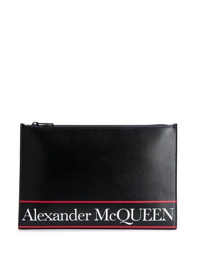 Alexander Mcqueen Portafoglio Logo In Black