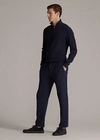 Polo Ralph Lauren Relaxed Cotton Lisle Pant In Cls Chairman Navy/lt Grey