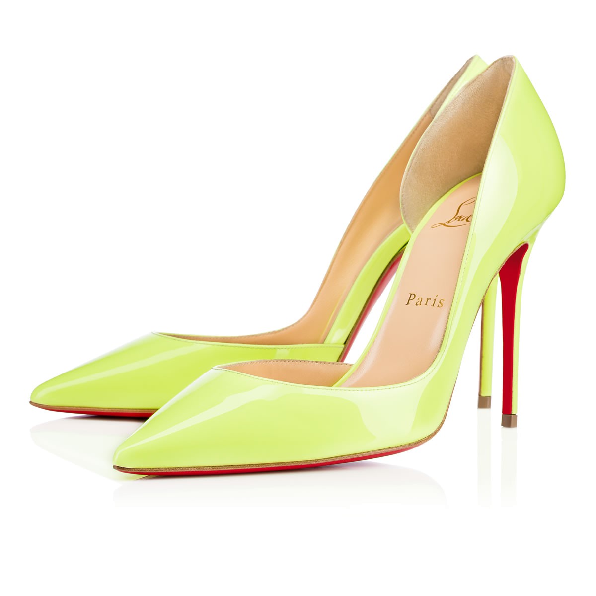 Christian Louboutin Iriza 100 Patent Patent - Spring/summer '16 In Neon ...