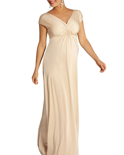 Tiffany Rose Maternity Francesca Maxi Dress In Champagne