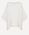 Eskandar Three-quarter Sleeve Bateau Neck Tunic In Black