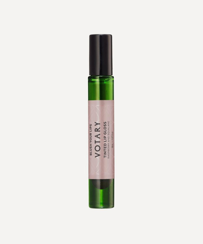 Votary Tinted Lip Gloss Raspberry And Squalane 8ml In Pink