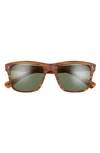 Salt Elihu 57mm Polarized Sunglasses In Matte Woodgrain/ G-15