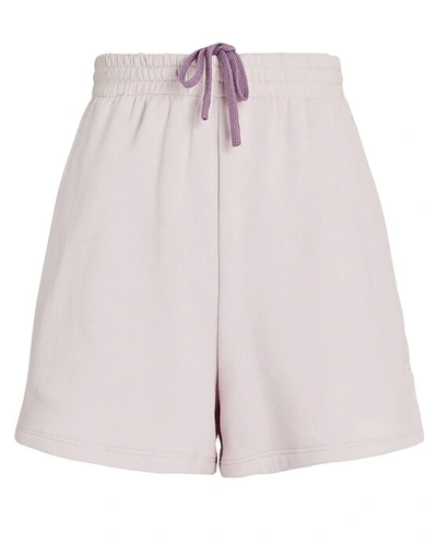 A.l.c Wrenn Cotton Terry Shorts In Light Purple