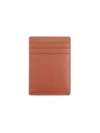 Royce New York Leather Magnetic Money Clip Wallet In Tan