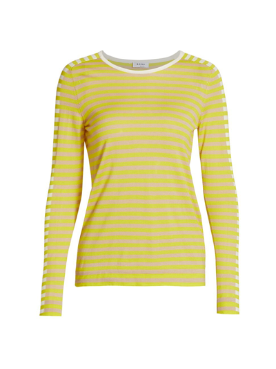Akris Punto Signature Stripe Knitted Wool Pullover In Multi