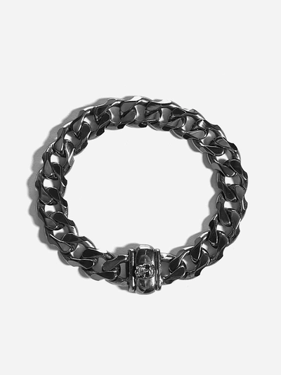 Emanuele Bicocchi Skull Silver Chain Bracelet