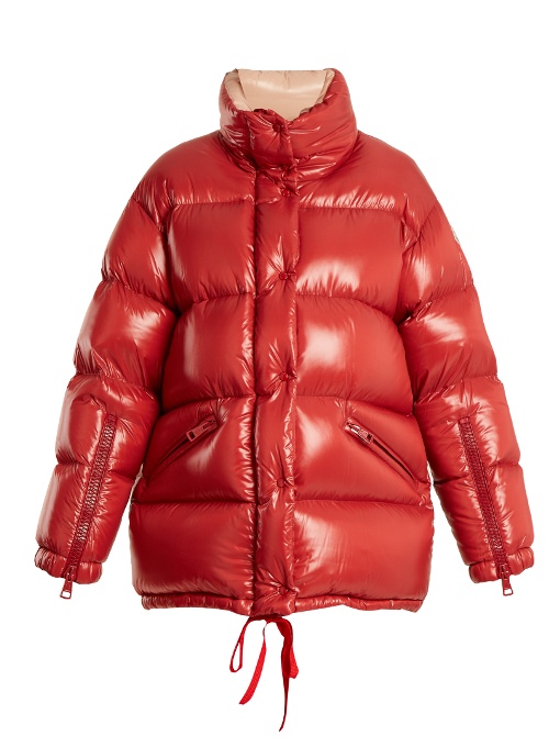 Moncler Callis Quilted Down Jacket In Red | ModeSens