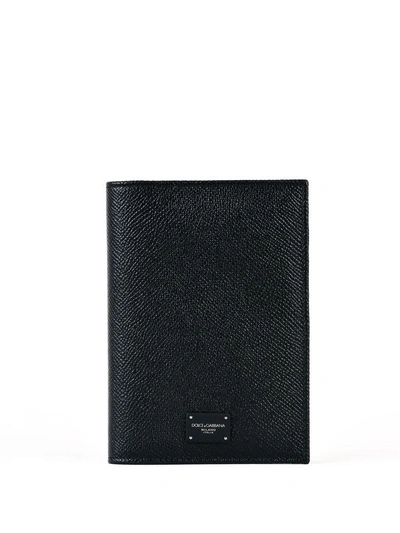 Dolce & Gabbana Black Leather Case