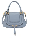 Chloé Marcie Small Double-carry Satchel Bag In Light Blue