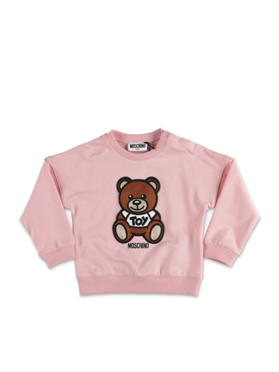 Moschino Kids' Teddy Bear Sweatshirt In Pink