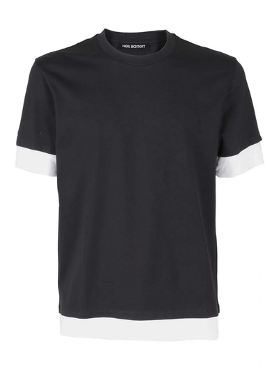Neil Barrett Cotton T-shirt In Black