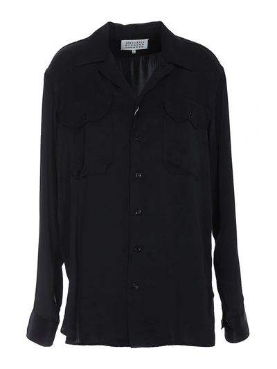 Maison Margiela Viscose Blend Shirt In Black