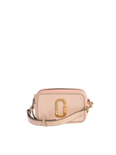 Marc Jacobs Softshot Crossbody Bag In Apricot Beige In Pink