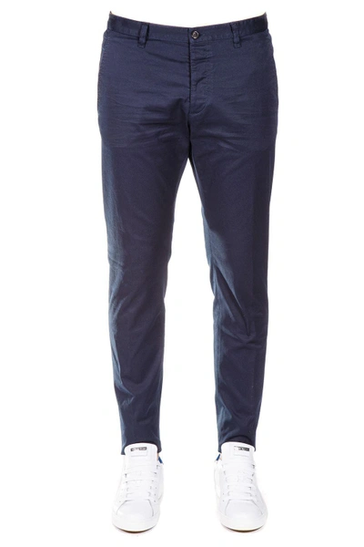 Dsquared2 Cotton Trousers In Navy