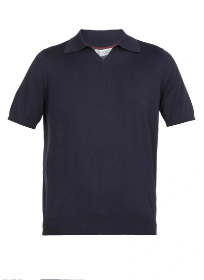 Brunello Cucinelli T-shirts And Polos Blue